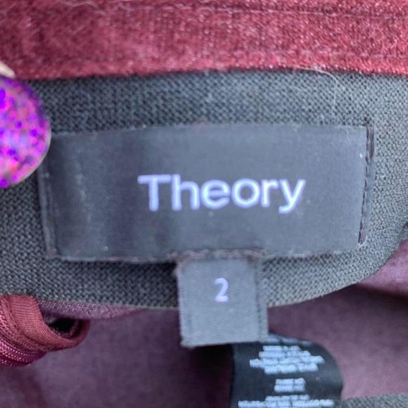 THEORY DARK ACADEMIA VELVET PANTS - Picture 3 of 4